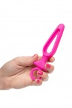 Анальная пробка Silicone Groove Probe, розовая (10.3, Ø 3.3 см)