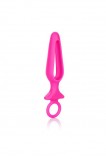 Анальная пробка Silicone Groove Probe, розовая (10.3, Ø 3.3 см)