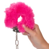 Металлические наручники с искусственным мехом ULTRA FLUFFY FURRY, розовые