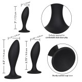 Набор из трех анальных пробок SILICONE CURVE ANAL KIT