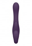 Безремневой страпон Suki с тремя моторами, фиолетовый (22, Ø 3.4 см)