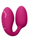 Вибро-яйцо с клиторальной стимуляцией и пультом ДУ Aika, розовое