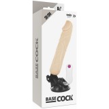 Вибратор с пультом управления BASECOCK REALISTIC VIBRATOR, 12 режимов (20, Ø 4 см)