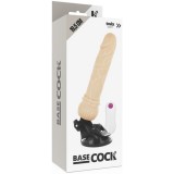 Вибратор с пультом управления BASECOCK REALISTIC VIBRATOR, 12 режимов (19.5, Ø 4 см)