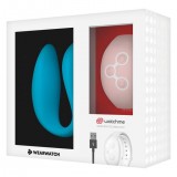 Вибратор для пар с пультом-часами Weatwatch Dual Pleasure Vibe, голубой-розовый