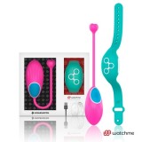 Виброяйцо с пультом-часами Wearwatch Egg Wireless Watchme, розовый-зеленый
