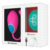 Виброяйцо с пультом-часами Wearwatch Egg Wireless Watchme, розовый-зеленый