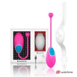 Виброяйцо с пультом-часами Wearwatch Egg Wireless Watchme, розовый-белый
