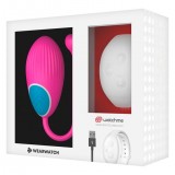 Виброяйцо с пультом-часами Wearwatch Egg Wireless Watchme, розовый-белый