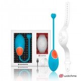 Виброяйцо с пультом-часами Wearwatch Egg Wireless Watchme, голубой-белый