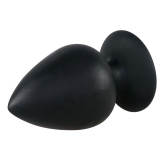 Анальная пробка силиконовая BLACK VELVETS Butt Plug Large (14, Ø 7.5 см)