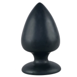 Анальная пробка силиконовая BLACK VELVETS Butt Plug Large (14, Ø 7.5 см)