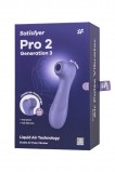 Вакуумный стимулятор с вибрацией Satisfyer Pro 2 Generation 3, Фиолетовый