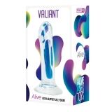 Фаллоимитатор на присоске Valiant Jelly Dildo прозрачный	(18, Ø 4.5 см)