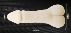 Фаллоимитатор-насадка серии BIGGER MAN +1,8 см (21.5, Ø 4.5 см)