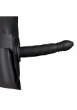 Страпон-фаллопротез Twisted Hollow Strap-on 8'', черный (20.6, Ø 4. см)