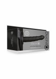 Страпон-фаллопротез Twisted Hollow Strap-on 8'', черный (20.6, Ø 4. см)