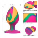 Анальная пробка из силикона CHEEKY LARGE TIE-DYE PLUG (9, Ø 4.5 см)
