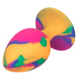 Анальная пробка из силикона CHEEKY LARGE TIE-DYE PLUG (9, Ø 4.5 см)