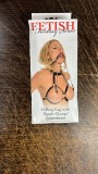 Кляп O-Ring Gag Nipple Clamps, соединенный цепочкой с клипсами для сосков Fetish Fantasy (Порвана коробка!!!!)
