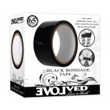 BONDAGE TAPE Самоклеящаяся лента для связывания, черная