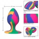 Анальная пробка из силикона CHEEKY MEDIUM TIE-DYE PLUG (7.5, Ø 3,3 см)