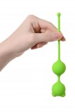 Вагинальные шарики A-Toys by TOYFA Meeko, зеленые (16.4, Ø 2.7 см)