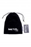 Анальная втулка TOYFA Metal, металл+искусственный мех, с белым хвостиком (13, Ø 2.7 см)
