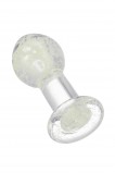Анальная втулка Sexus Glass светящаяся в темноте, стекло (6.5, Ø 3.2 см)