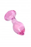 Анальная втулка Sexus Glass, розовая (8.5, Ø 3.2 см)