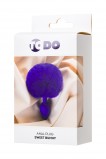 Анальная втулка с хвостом ToDo by Toyfa Sweet bunny, фиолетовая (13, Ø 2.8 см)