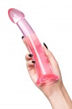 Нереалистичный фаллоимитатор Jelly Dildo XL Toyfa Basic, розовый (22, Ø 4 см)