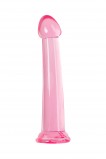 Нереалистичный фаллоимитатор Jelly Dildo L Toyfa Basic, розовый (20, Ø 3.7 см)