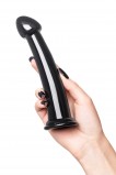 Нереалистичный фаллоимитатор Jelly Dildo L Toyfa Basic, черный (20, Ø 3.7 см)