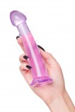 Нереалистичный фаллоимитатор Jelly Dildo M Toyfa Basic, фиолетовый (18, Ø 3.2 см)