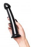 Нереалистичный фаллоимитатор Jelly Dildo M Toyfa Basic, черный (18, Ø 3.2 см)