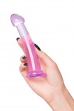 Нереалистичный фаллоимитатор Jelly Dildo S Toyfa Basic, фиолетовый (15.5, Ø 2.6 см)