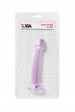 Нереалистичный фаллоимитатор Jelly Dildo S Toyfa Basic, фиолетовый (15.5, Ø 2.6 см)