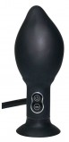 Анальная вибропробка с функцией расширения You2Toys True Black Vibrating Butt Plug (17, Ø 2.6 см)