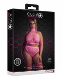 Топ и трусики Turtle Neck and High Waist Slip - Pink (размер XL/XXXXL)