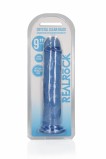 Фаллоимитатор реалистик REALROCK CRYSTAL CLEAR, синий (25, Ø 4.5 см)