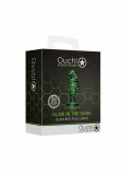 Анальная пробка Glass Butt Plug - Glow in the Dark (9, Ø 3.5 см)