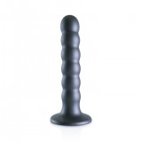 Фаллоимитатор Beaded G-Spot, серый (13.8, Ø 2.5 см)