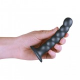 Фаллоимитатор Beaded G-Spot, серый (13.8, Ø 2.5 см)