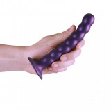 Фаллоимитатор Beaded G-Spot, фиолетовый (17, Ø 2.5 см)