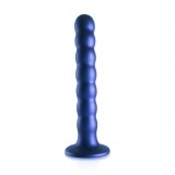 Фаллоимитатор Beaded G-Spot, синий (17, Ø 2.5 см)