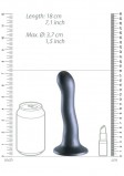 Фаллоимитатор Ultra Soft, серый (18, Ø 3.7 см)