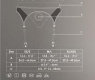 Трусики для страпона Ouch! с гартерами и вибропулей (размер M/L)