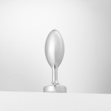 Втулка анальная Doxy Butt Plug Smooth алюминий (10,5, Ø 3,3 см)