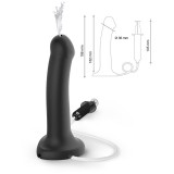 Фаллоимитатор Strap-On-Me Dildo Semi-Realistic с функцией эякуляции, черный (L - 19.6, Ø 3.6 см)